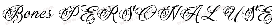 Bones PERSONAL USE O字体转换